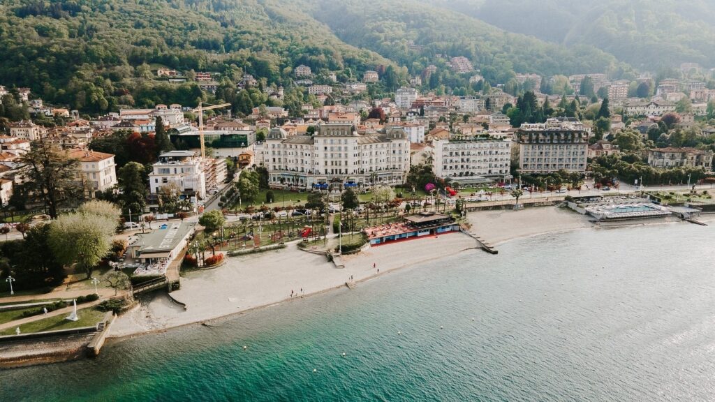 View on Regina Palace in Stresa, a Lake Maggiore wedding destination in Italy